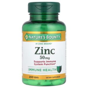Nature’s Bounty Zinc (50 mg) – 200 tablets