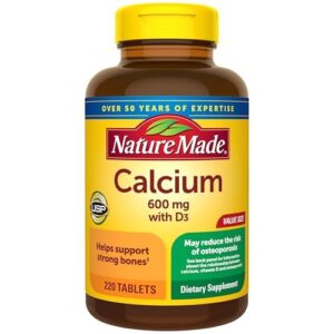 Nature Made Calcium 600 mg – 120 Tablets