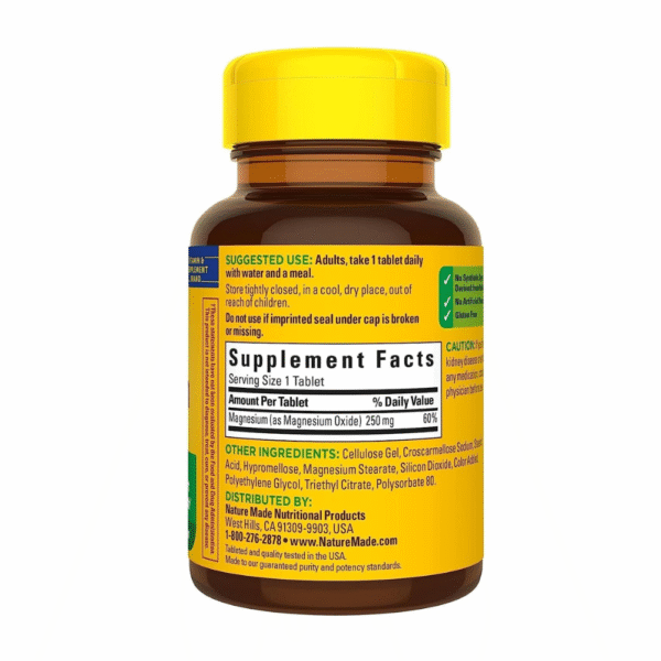 Nature Made Magnesium 250mg - 100 Tablets - Image 2
