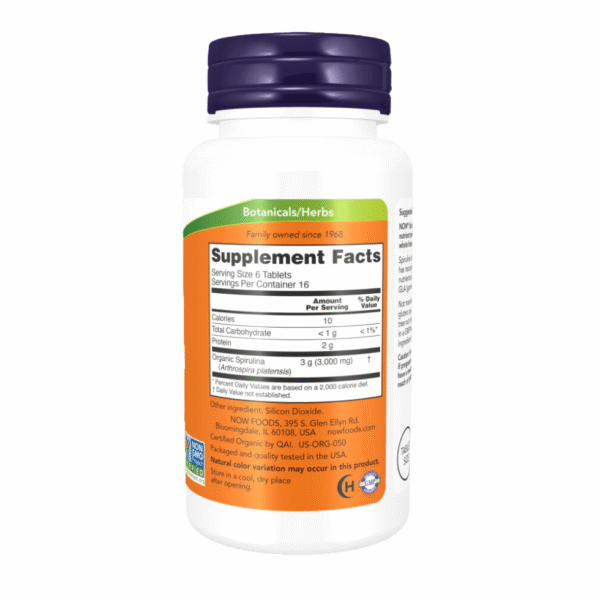 Now Foods Spirulina 500 mg